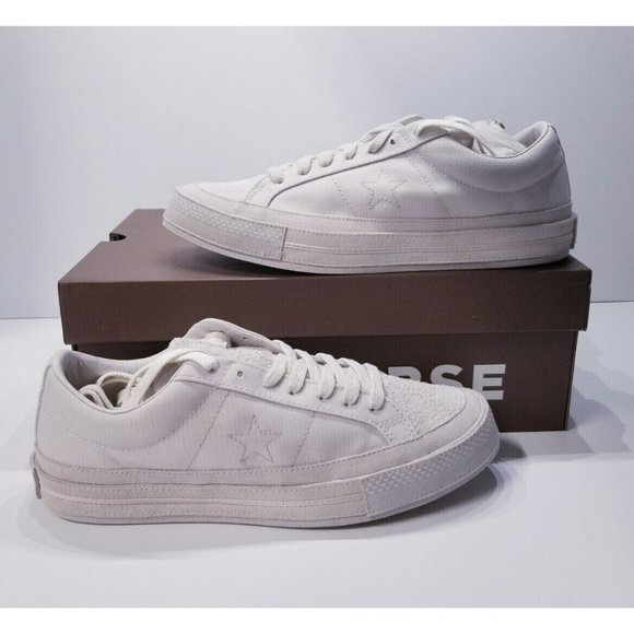 Converse One Star NOTRE Low White Canvas Suede - Picture 1 of 10